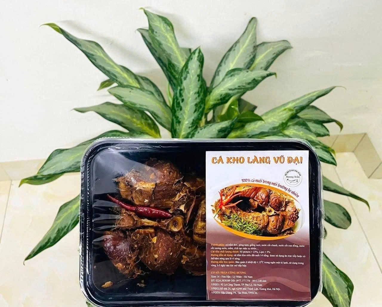 Cá trắm đen kho đóng hộp 1kg