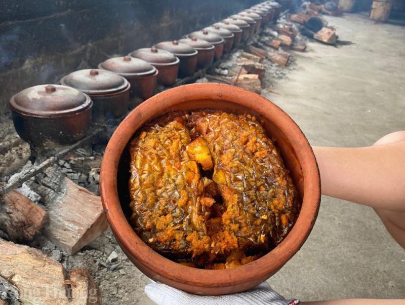 Niêu đất truyền thống dùng để kho cá